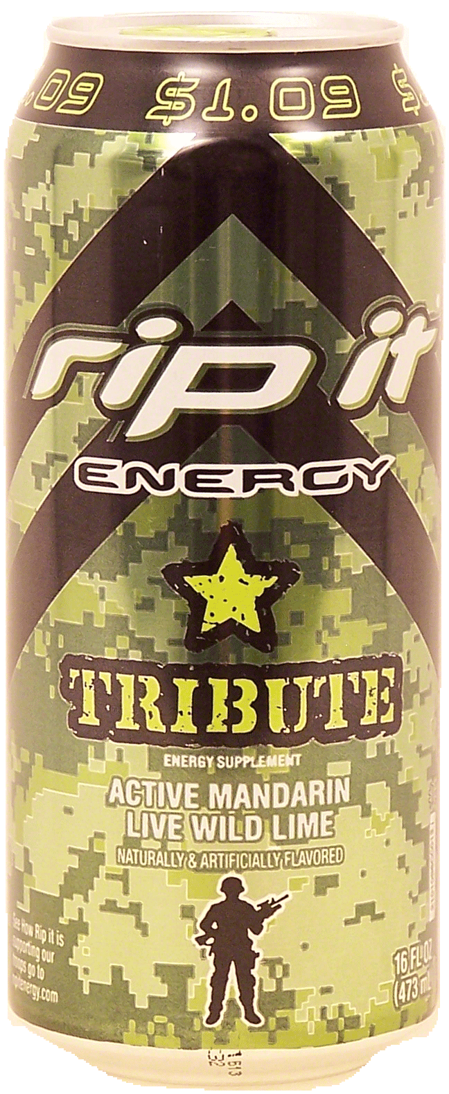 Rip It Tribute carbonated energy drink, active mandarin live wild lime Full-Size Picture